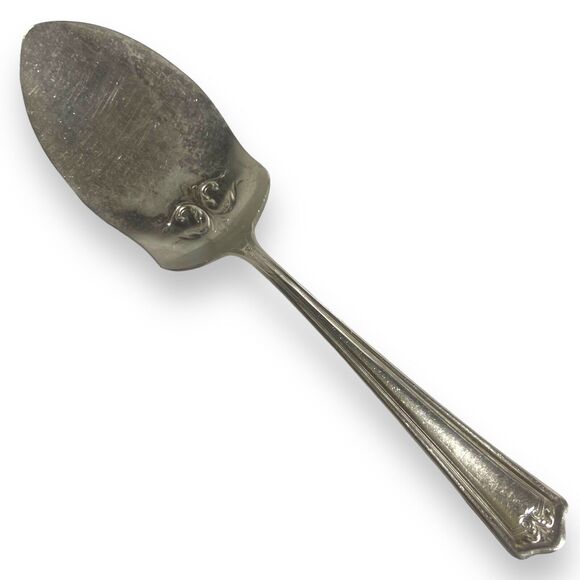Antique Wm A. Rogers Nickel Silver Cake Pie Server Shovel Spade 9 in - Picture 2 of 10